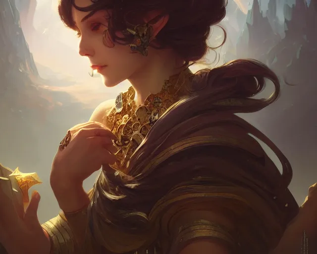 Image similar to photography of alessandro barbucci, deep focus, d & d, fantasy, intricate, elegant, highly detailed, digital painting, artstation, concept art, matte, sharp focus, illustration, hearthstone, art by artgerm and greg rutkowski and alphonse mucha