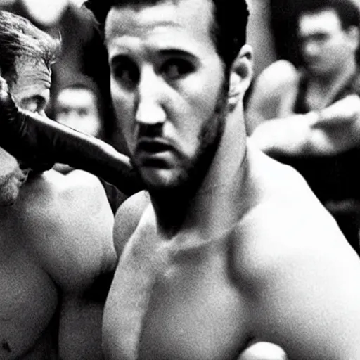 Image similar to movie still of harry kane as a boxer in rocky 4,