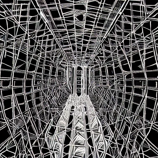 Image similar to neon samsara by mc escher