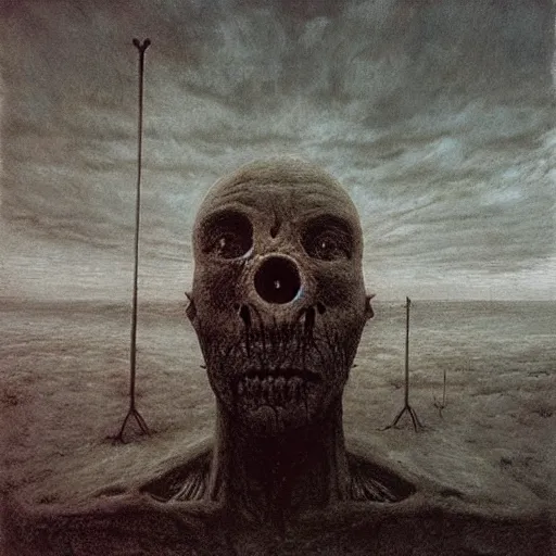 Prompt: the last selfie ever taken, apocalypse, horror, beksinski