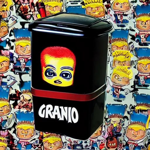 Image similar to robot garbage pail kids