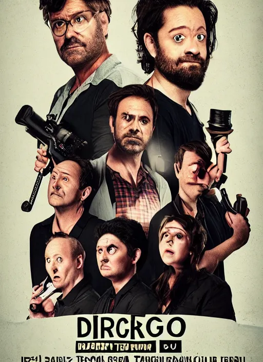 Image similar to poster for a netflix drongo show called drongo, tv show drongo poster