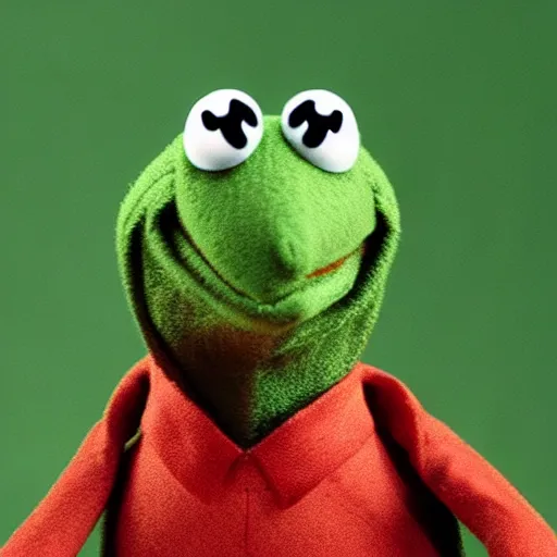Image similar to kermit the frog in the sopranos, 4k, high detail, high-resolution photograph, professional photography, ultra-detail