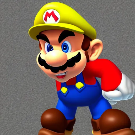 Image similar to Blario, a French pipe fitter from the Bronx in Mario 64