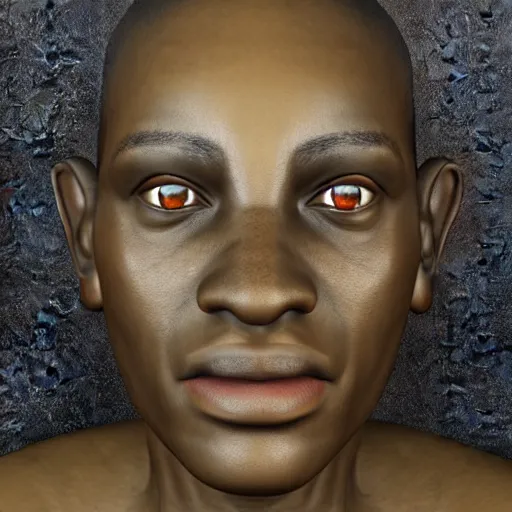 Prompt: unreal engine render of an african face,