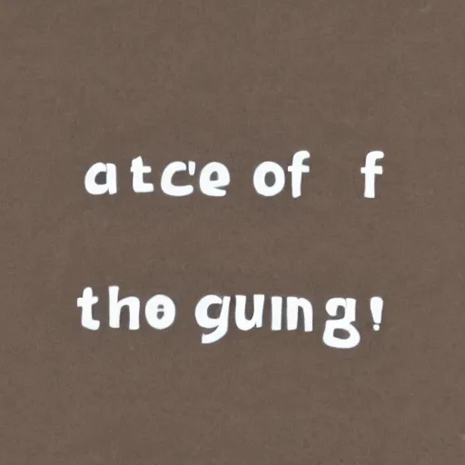 Prompt: a piece of paper that says ging ging gunga ging