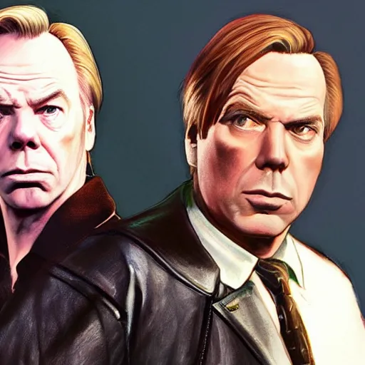 Image similar to Michael McKean aka Chuck McGill from Better Call Saul as a GTA character portrait, Grand Theft Auto, GTA cover art