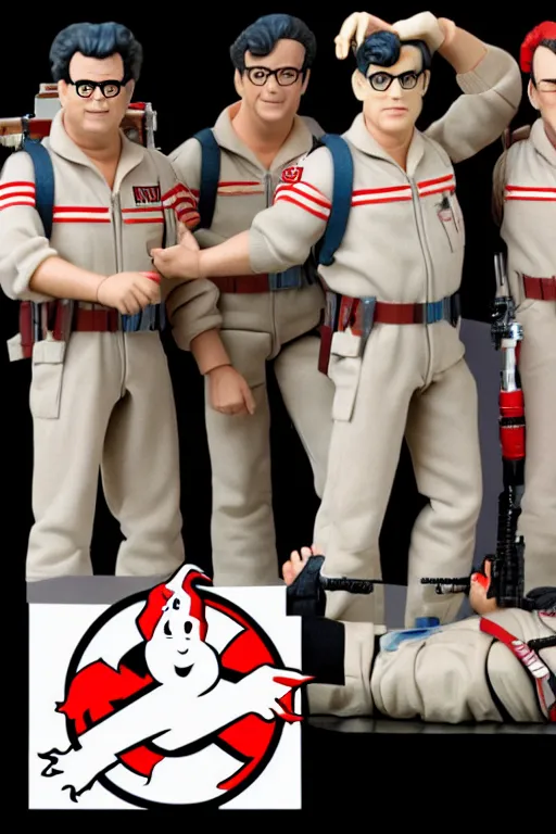 Image similar to 80s ghostbusters action figures individual product shot by hasbro, mattel