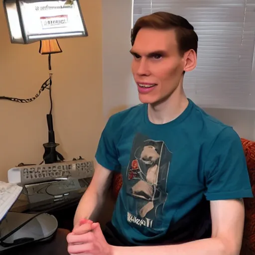 Prompt: jerma streaming on twitch