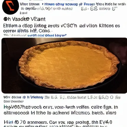 Image similar to ethan van sciver is sniffing a warm baked pie in his kitchen in the middle of the night h 7 0 4