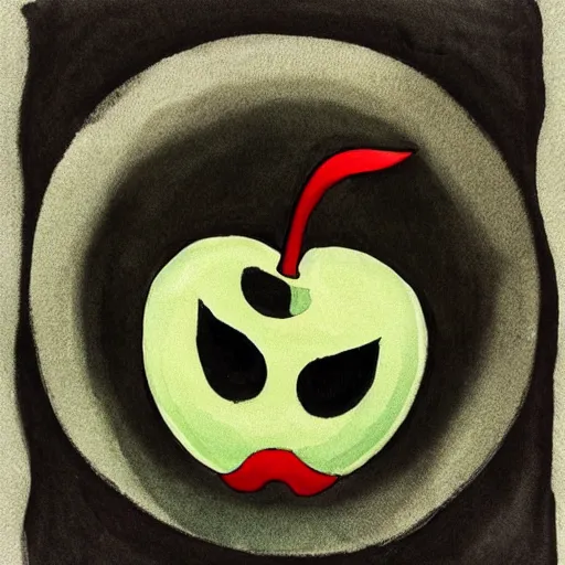 Image similar to crying apple