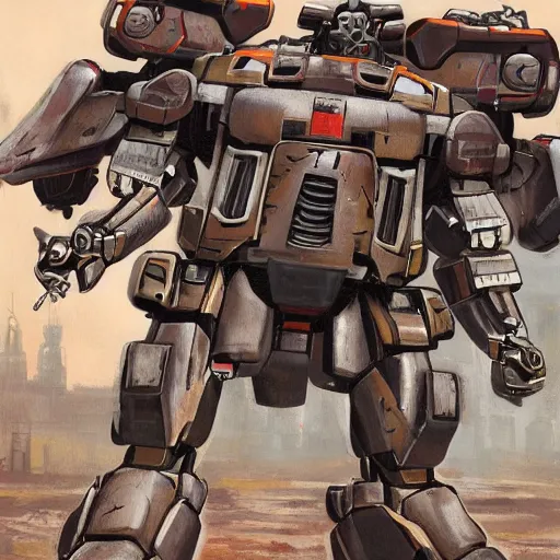 Image similar to Battle Mech of the United States Military. 2090