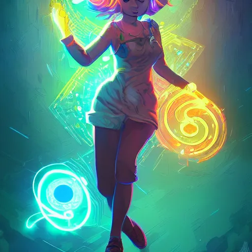 Image similar to skill magic deepdream radiating a glowing aura stuff loot legends stylized digital illustration video game icon artstation lois van baarle, ilya kuvshinov, rossdraws,