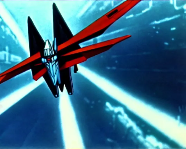 Prompt: ! dream starscream on transformers ( 1 9 8 4 ), animated cartoon series, still frame, blu - ray transfer 5 k