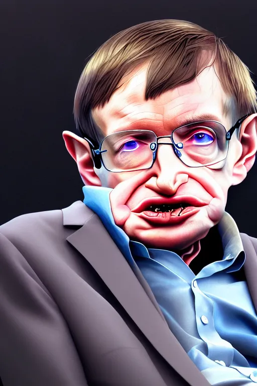 Prompt: a ultradetailed beautiful panting of stephen hawking in rocket league game, high detailed face, anatomically correct, close up, by ilya kuvshinov, greg rutkowski and makoto shinkai, trending on artstation