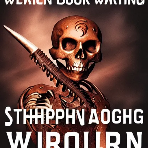 Prompt: A book about a skeleton warrior by Stephen King