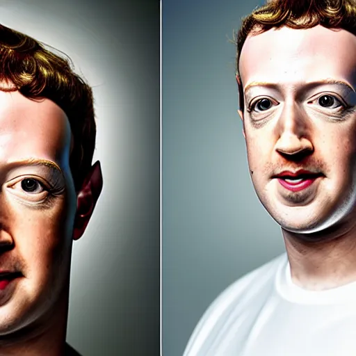 Image similar to mark zuckerberg as a dr evil, portrait, studio photography, studio lighting, ultra high detail, highly detailed, 8 k, 4 k, uhd, hdr