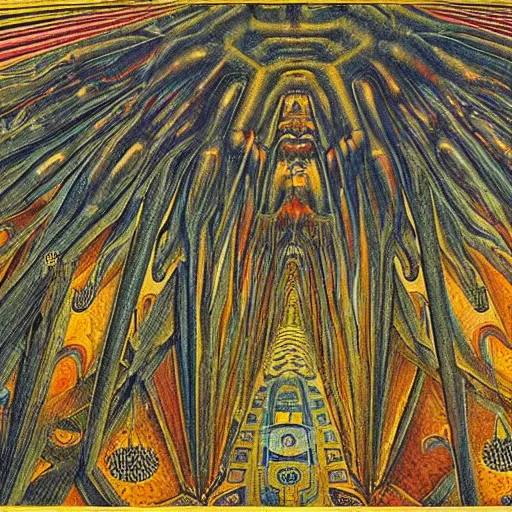 Prompt: A beautiful illustration. I was born in a house with a million rooms, built on a small, airless world on the edge of an empire of light and commerce. overhead view by Ernst Fuchs, by Tony Moore monumental, cosy