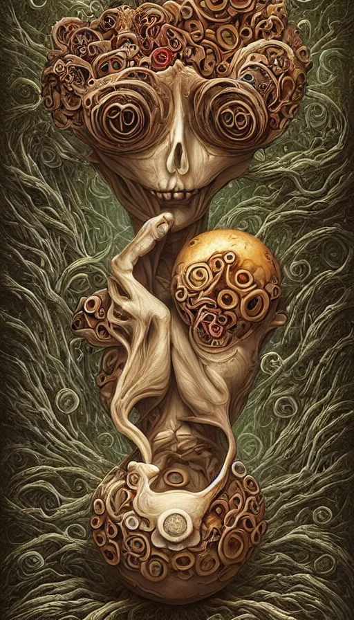 Image similar to life and death mixing together, by naoto hattori