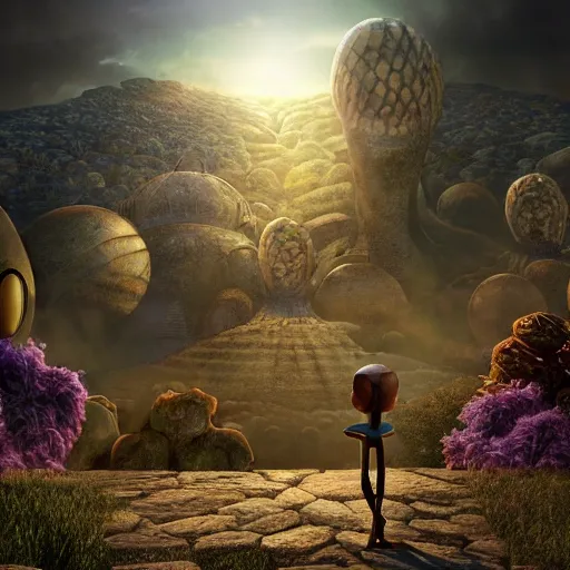 Image similar to Pixar movie still about an alien invasion Ancient Athens, UFOs, portrait, intricate, 8k highly professionally detailed, HDR, CGsociety