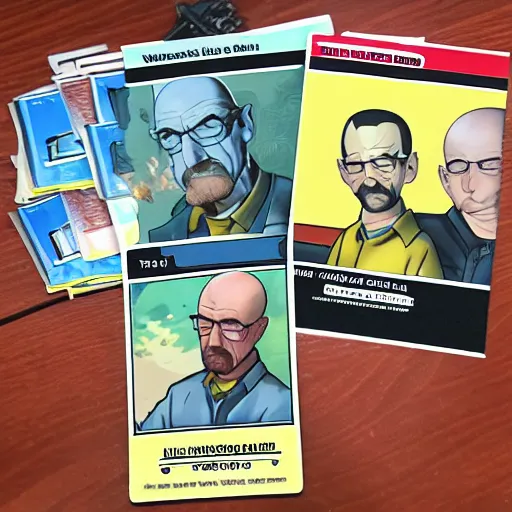 Image similar to walter white pokemon trading card