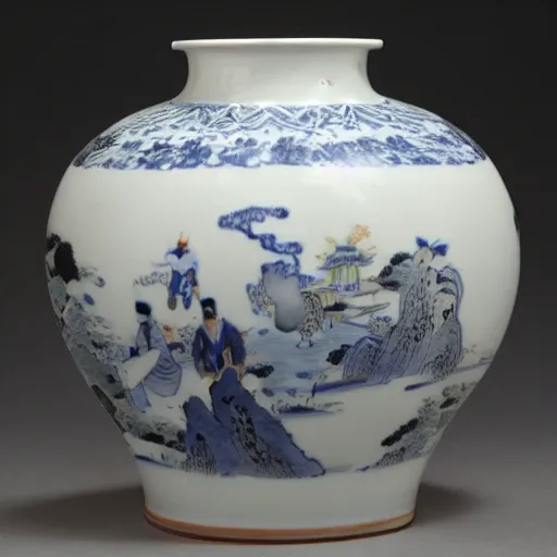 Prompt: photographs of qing dynasty imperial kiln porcelain