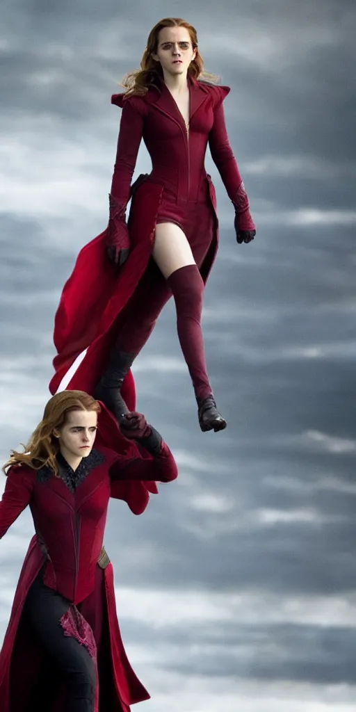 Image similar to Still of Emma Watson as Scarlett Witch