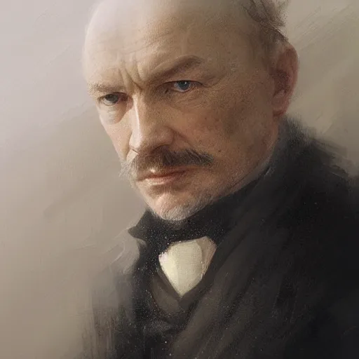 Image similar to “Portrait of Thomas Hardy by Greg Rutkowski, young, attractive, highly detailed portrait, scifi, digital painting, artstation, concept art, smooth, sharp foccus ilustration, Artstation HQ”
