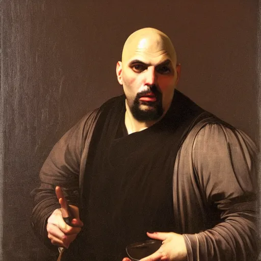 Image similar to john fetterman, by caravaggio,