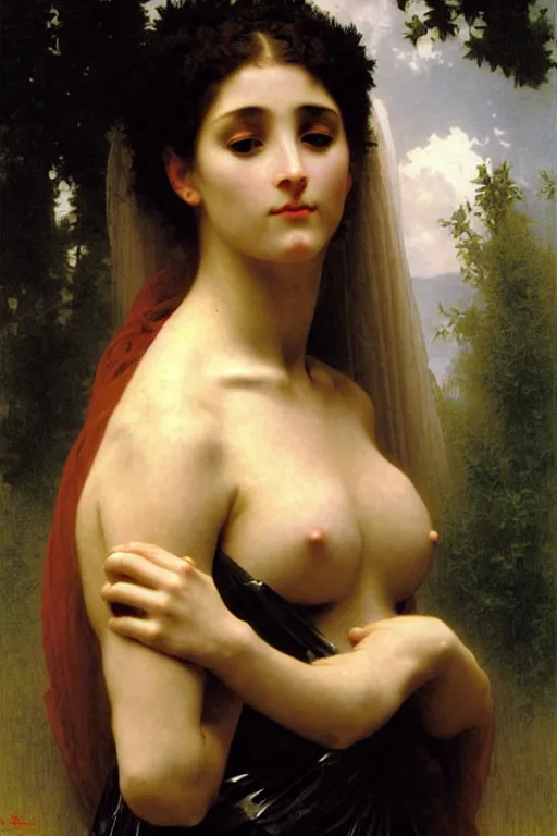 Image similar to portrait of a robots, majestic, solemn, by bouguereau