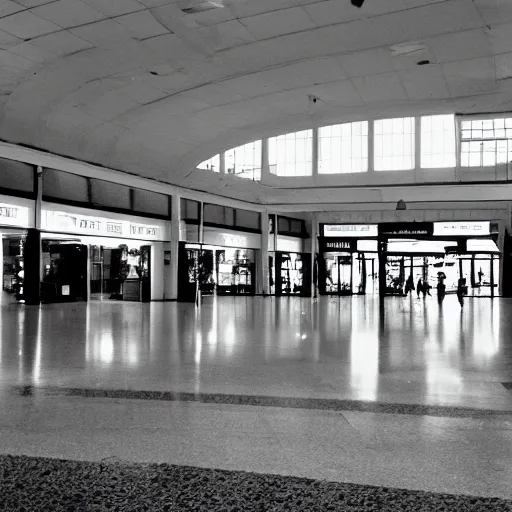 Prompt: empty mall, liminal space, shot on a low quality camera from early 2 0 0 0 s