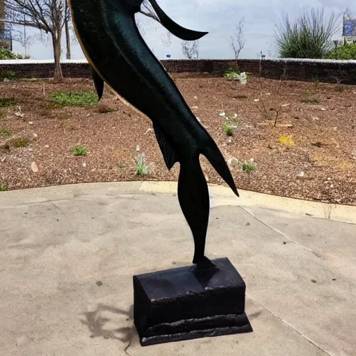 Image similar to fish, but it is a statue