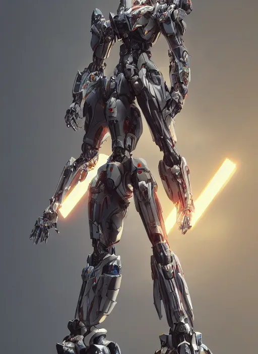 Image similar to battle prime mecha, au naturel, hyper detailed, digital art, trending in artstation, cinematic lighting, studio quality, smooth render, unreal engine 5 rendered, octane rendered, art style by klimt and nixeu and ian sprigger and wlop and krenz cushart