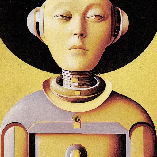 Image similar to a portrait of a robot by fra angelico