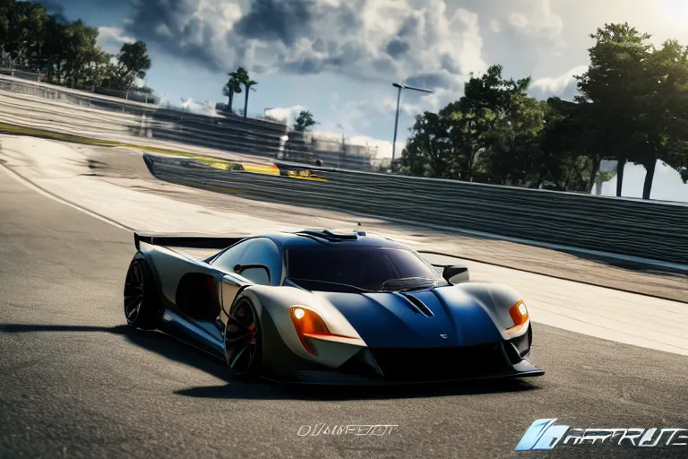 Image similar to photo wallpaper sport car gran turismo 7 forza horizon need for speed fast and furious 5 unreal engine supercar hypercar game concept car octane render, 4 khd 2 0 2 2 3 d cgi rtx style chrome reflexion global illumination ray tracing hdr arstation pixar and disney unreal