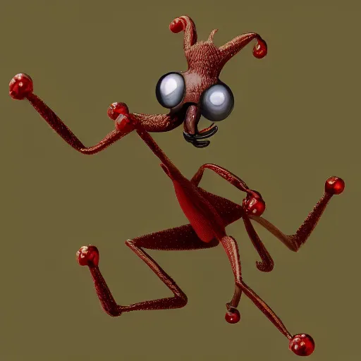 Image similar to Anthropomorphic ant magician, no blur, 4k resolution, ultra detailed-i