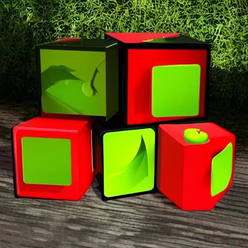 Image similar to cube apple