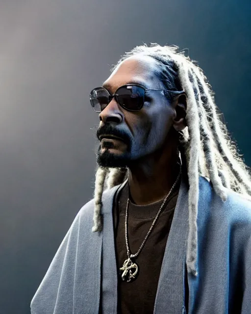 Prompt: Snoop Dogg in the role of Gandalf the Grey, film still, amazing short, 8K, IMAX, ultra detailed