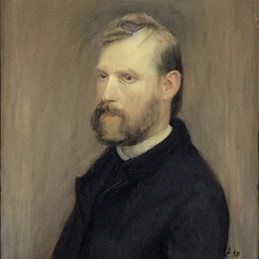 Prompt: a portrait painting of josef verd