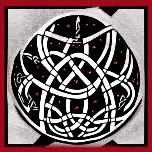 Image similar to secret organisation symbol, celtic art style