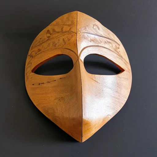 Image similar to spiral motif wooden mask