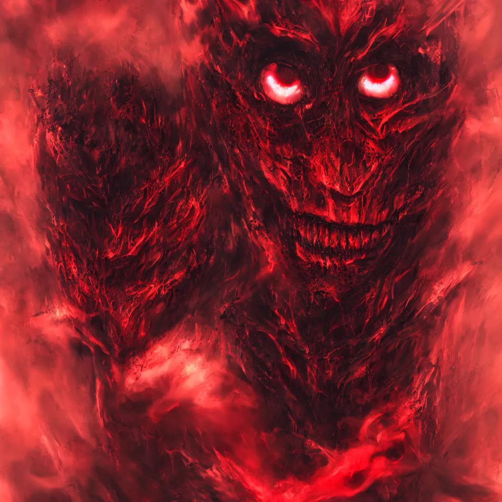 scary demon face wallpaper