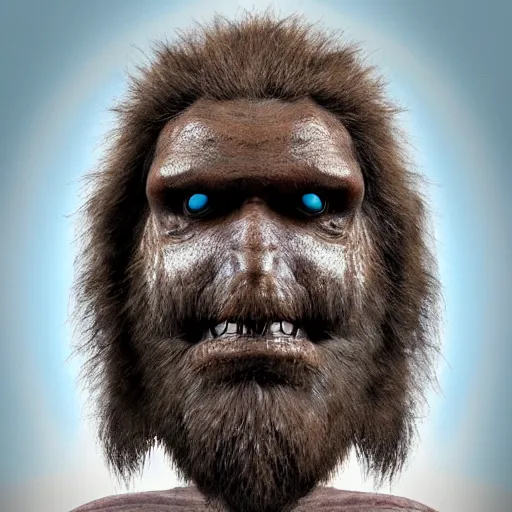 Prompt: photo of alien caveman