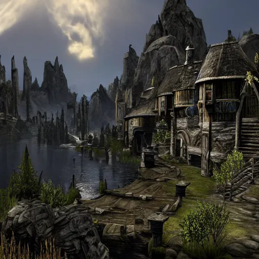 Image similar to elder scrolls landscape