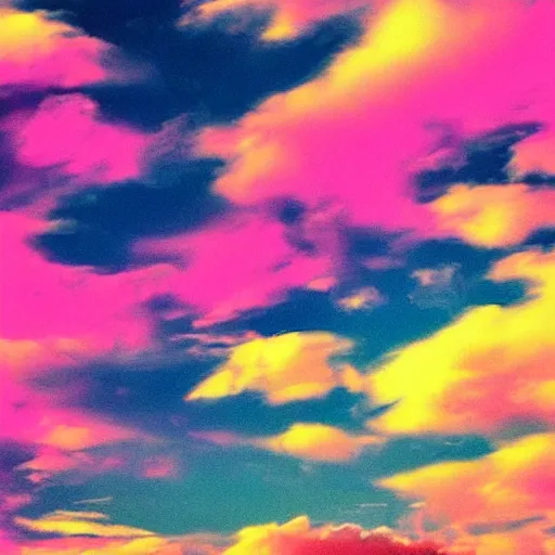 night with gorgeous pink and yellow clouds iPhone | Stable Diffusion ...