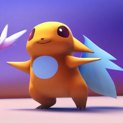 Image similar to new pokemon that doesn't exist, 3 d rendered