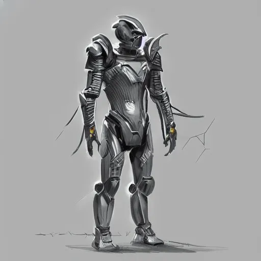 Prompt: sci fi armor concept by neil nelson