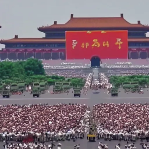 Image similar to reacts to Tiananmen Square, YouTube thumbnail
