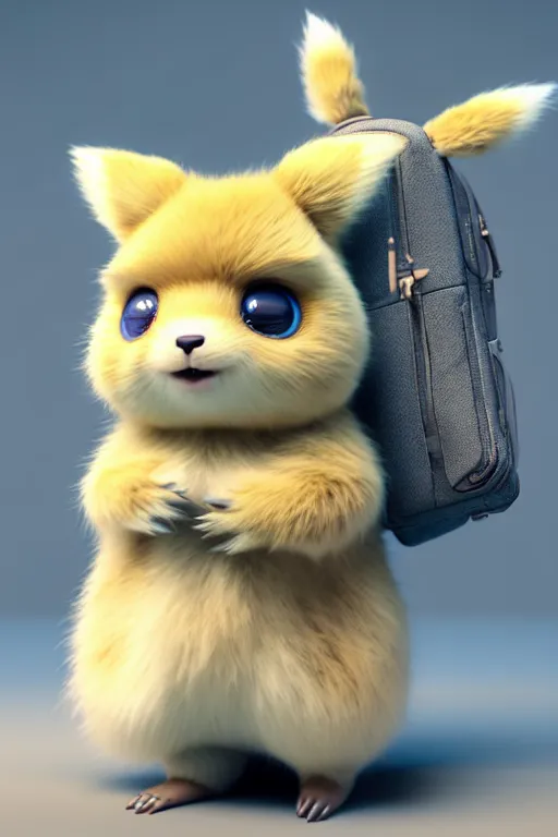 Prompt: high quality 3 d render cyberpunk very cute pastel fluffy! quokka cyborg, highly detailed, vray smooth, in the style of detective pikachu, hannah yata charlie immer, dramatic blue light, low angle, uhd 8 k, sharp focus