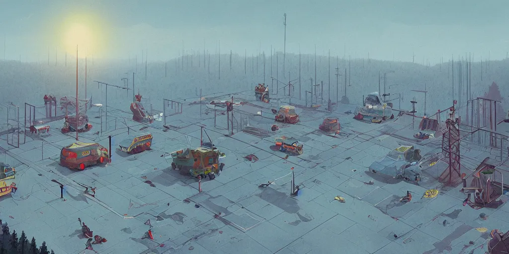 Image similar to simon stalenhag